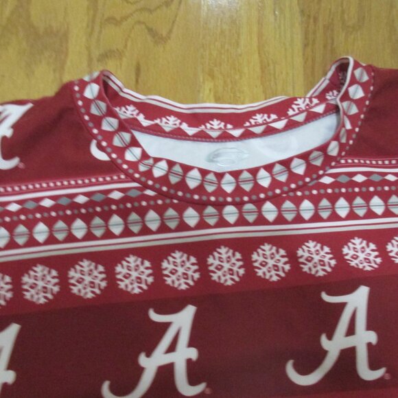 Alabama Crimson Tide red long sleep shirt long Sleeve Size L with A logo - Picture 4 of 6